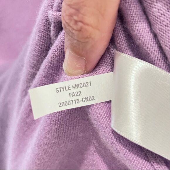 Madewell Ashbury Mockneck Wool/Alpaca Blend Sweater in Vibrant Lilac size Small - Picture 10 of 15